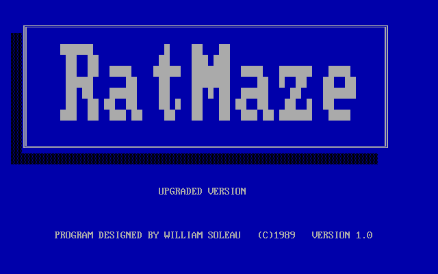 RatMaze box art