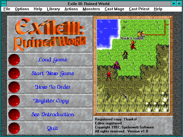 Exile III: Ruined World — sstitle (WOR)