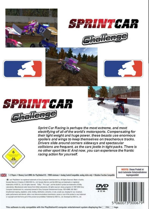 Sprint Car Challenge — box-2D-back (WOR)