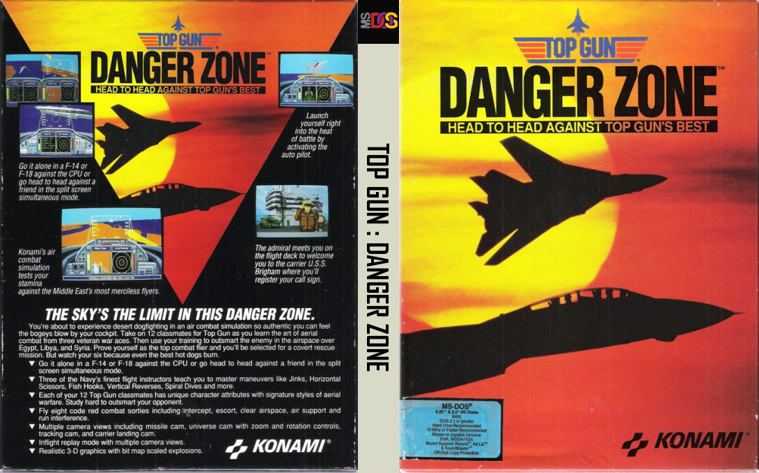 Top Gun Danger Zone — box-texture (US)