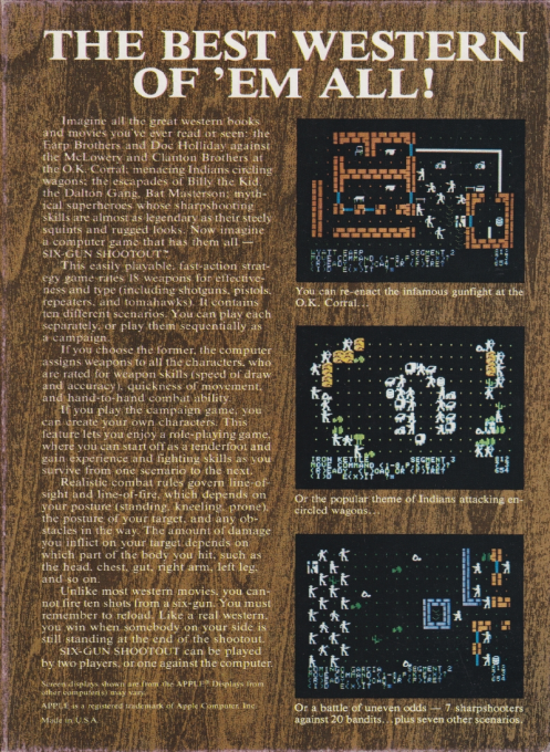 Sixgun Shootout — box-2D-back (US)