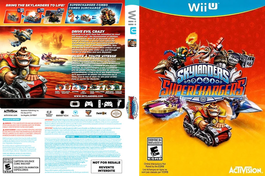 Skylanders - SuperChargers — box-texture (US)