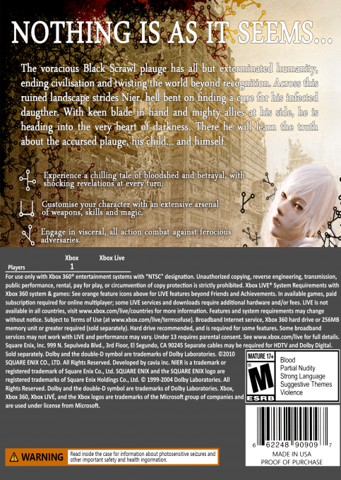 Nier — box-2D-back (CUS)