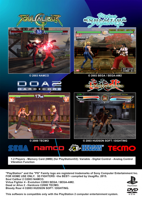 3D Fighting the Best — box-2D-back (US)