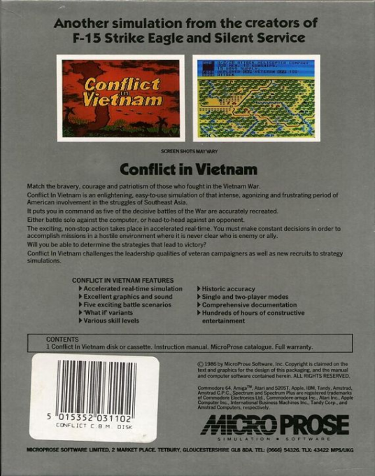 Conflict In Vietnam — box-2D-back (EU)