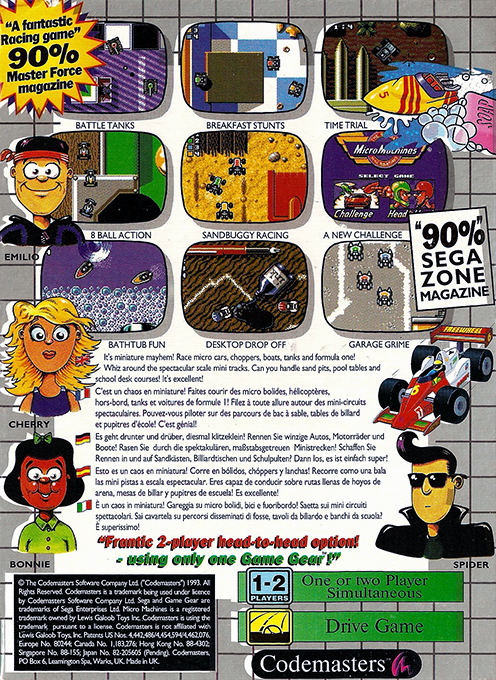 Micro Machines — box-2D-back (EU)