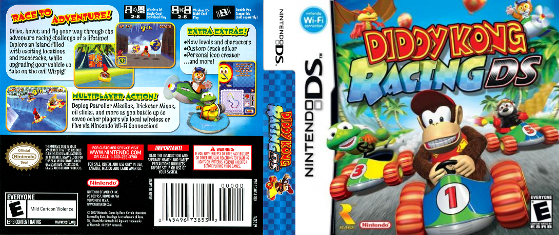 Diddy Kong Racing DS — box-texture (US)