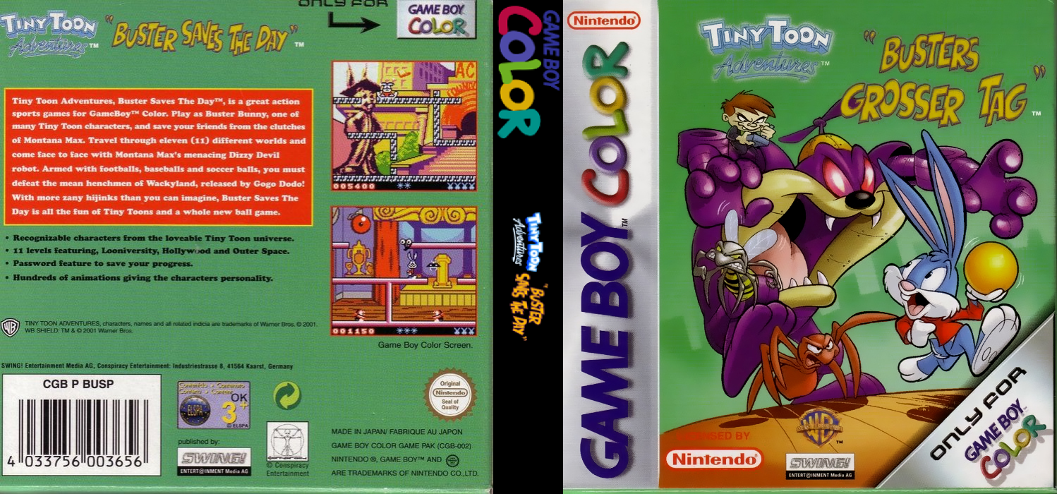 Tiny Toon Adventures - Buster Saves the Day — box-texture (EU)