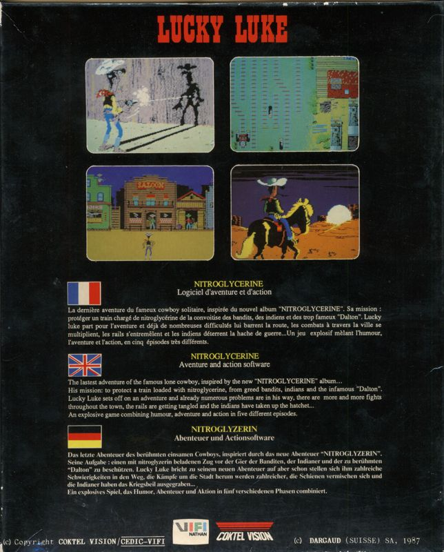 Lucky Luke - Nitroglycérine — box-2D-back (EU)