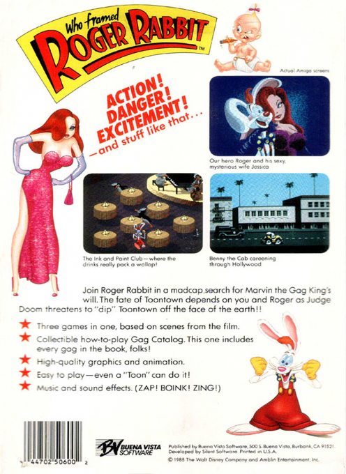 Who Framed Roger Rabbit — box-2D-back (US)