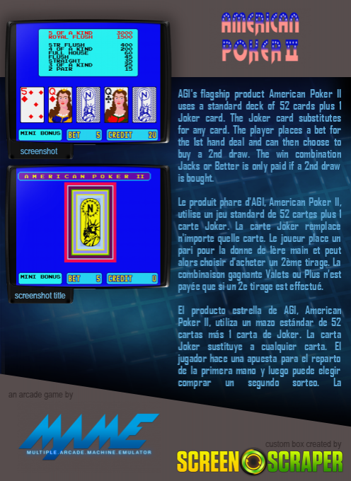 American Poker 2 — box-2D-back (SS)