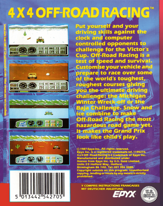 4x4 Off-road Racing — box-2D-back (EU)
