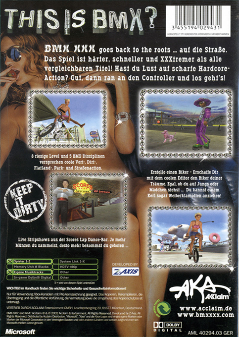 BMX XXX — box-2D-back (DE)