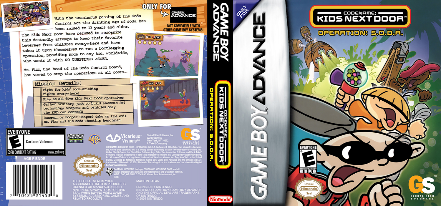 Code- Kids Next Door - Operation S.o.d.a. — box-texture (US)