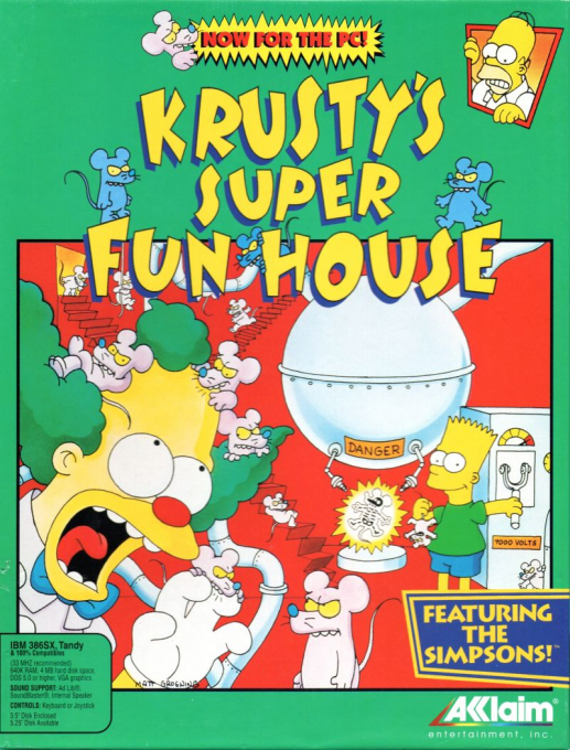Krusty's Fun House — box-2D (US)