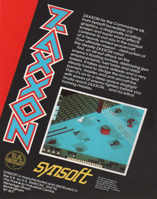 Zaxxon — box-2D-back (EU)