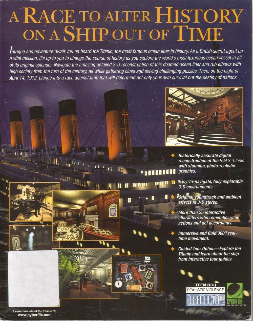 Titanic: Adventure Out of Time — box-2D-back (WOR)