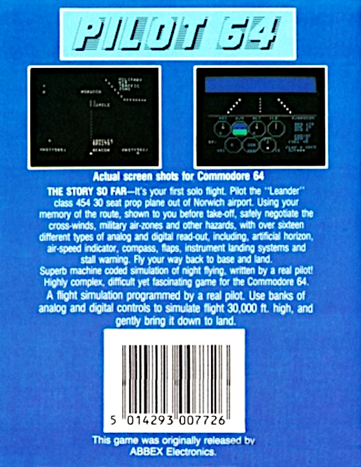 Pilot 64 — box-2D-back (EU)
