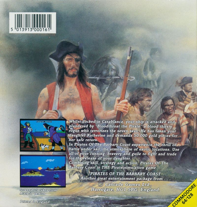 Pirates Of The Barbary Coast — box-2D-back (EU)