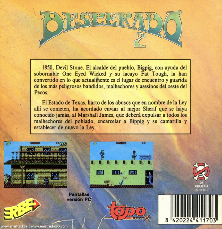 Desperado 2 — box-2D-back (SP)