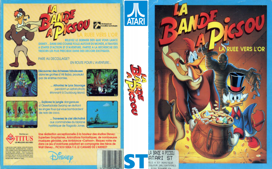 Disney's DuckTales - The Quest for Gold — box-texture (FR)
