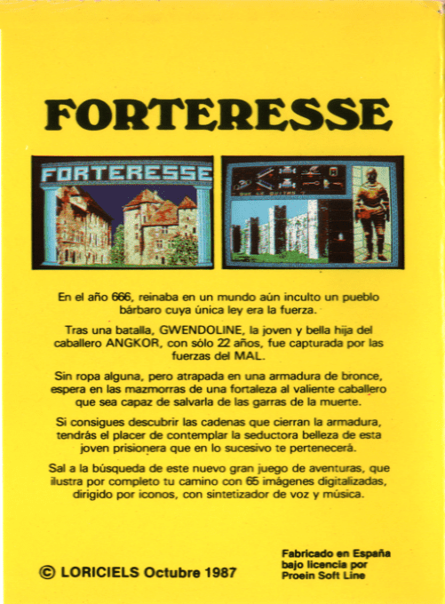 Forteresse — box-2D-back (SP)