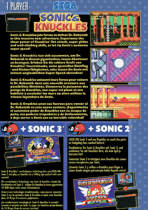 Sonic 3 And Knuckles — box-2D-back (EU)