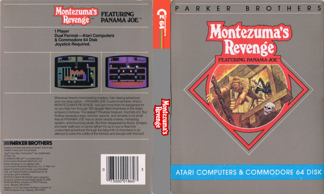 Montezuma's Revenge — box-texture (US)
