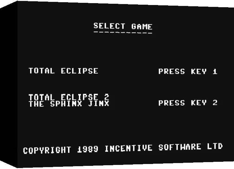 Total Eclipse + Total Eclipse II - The Sphinx Jinx — box-3D (WOR)