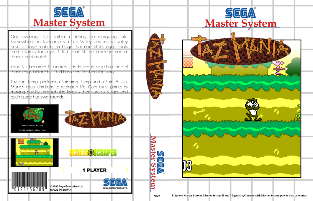 Taz-mania — box-texture (SS)