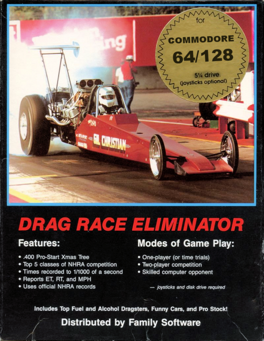 Drag Race Eliminator box art