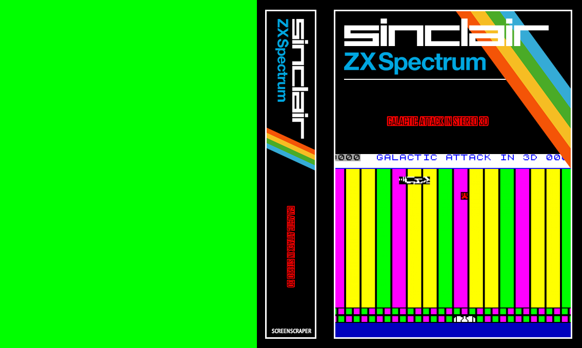 Galactic Attack In Stereo 3d — box-texture (SS)
