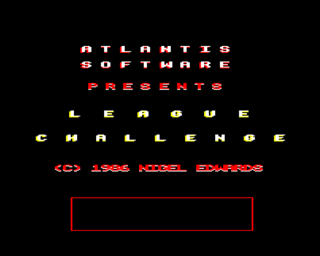 League Challege — sstitle (WOR)