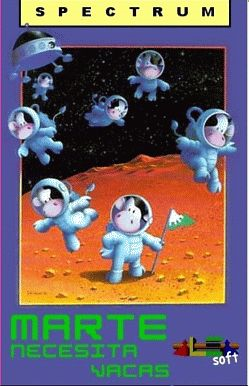 Marte Necesita Vacas box art