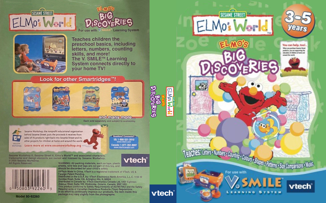 Elmo's World - Elmo's Big Discoveries — box-texture (US)