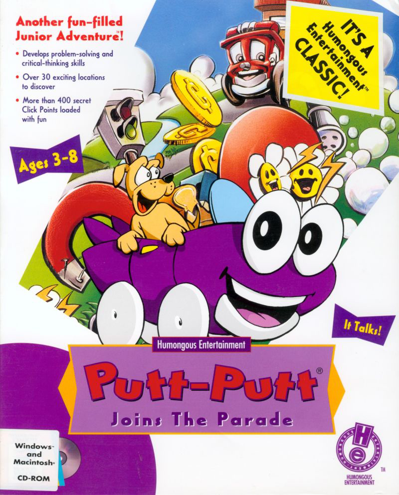 Putt-Putt Joins the Parade box art