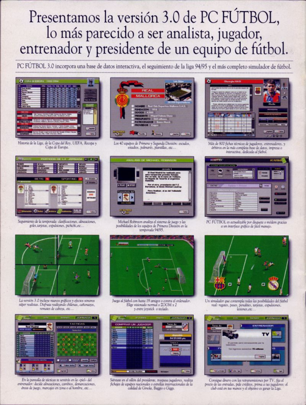 Pc Futbol 3.0 — box-2D-back (SP)