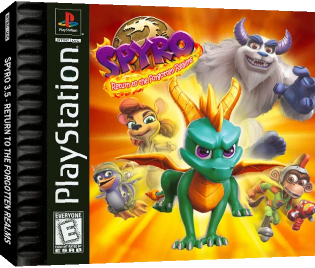 Spyro 3.5 - Return to the Forgotten Realms — box-3D (US)