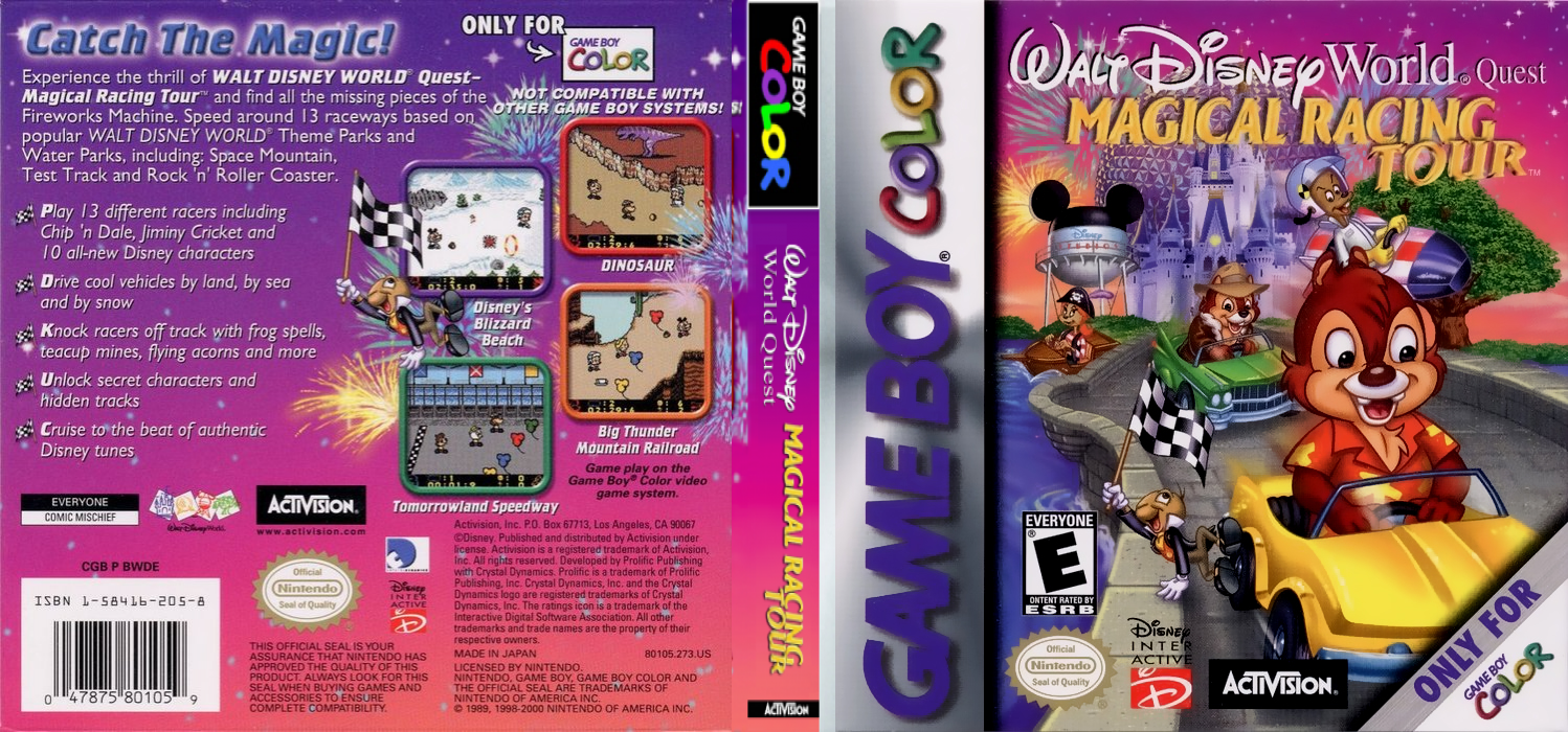 Walt Disney World Quest - Magical Racing Tour — box-texture (US)