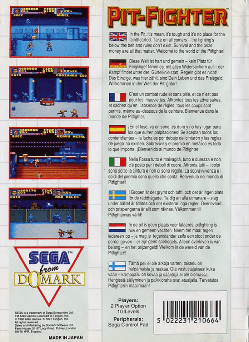 Pit-Fighter — box-2D-back (EU)