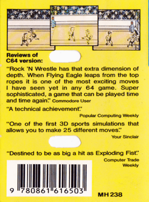 Rock 'n Wrestle — box-2D-back (EU)