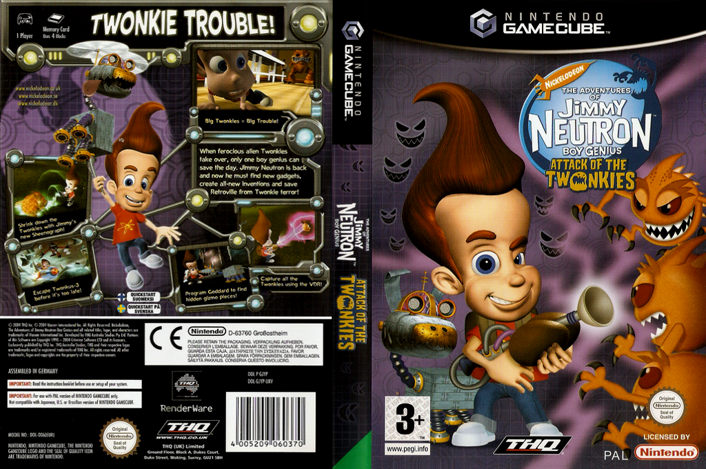 Jimmy Neutron Boy Genius - Attack of the Twonkies — box-texture (EU)