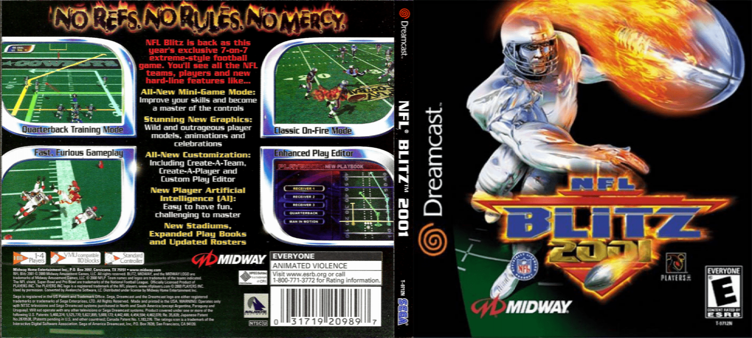NFL Blitz 2001 — box-texture (US)