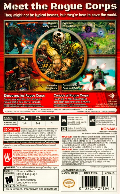 Contra - Rogue Corps — box-2D-back (US)