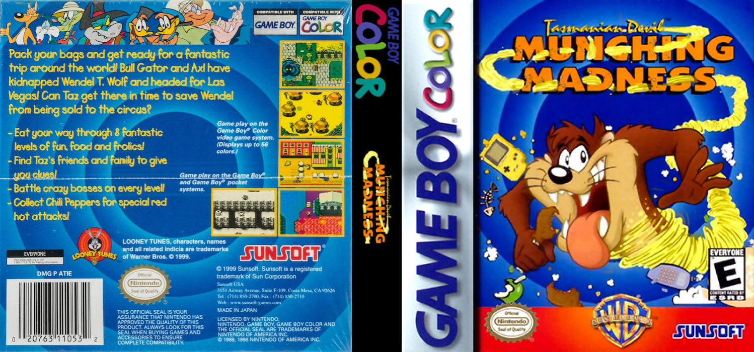 Tazmanian Devil - Munching Madness — box-texture (US)