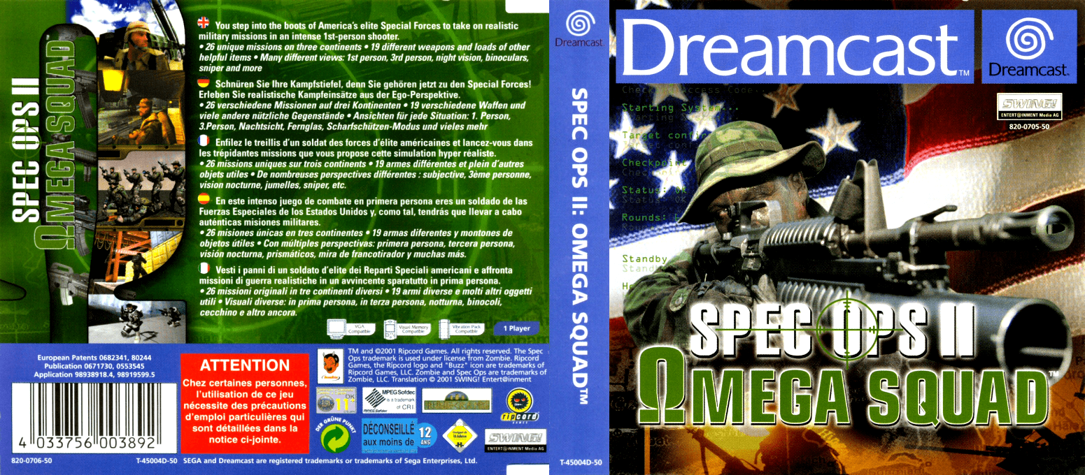 Spec Ops II - Omega Squad — box-texture (EU)