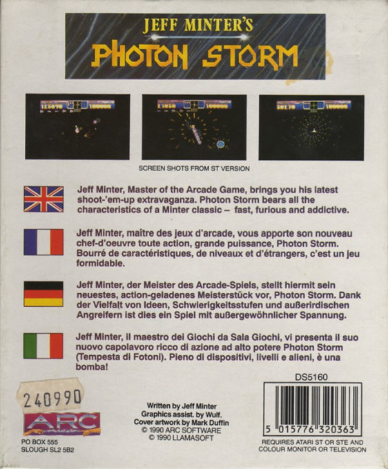 Photon Storm — box-2D-back (EU)