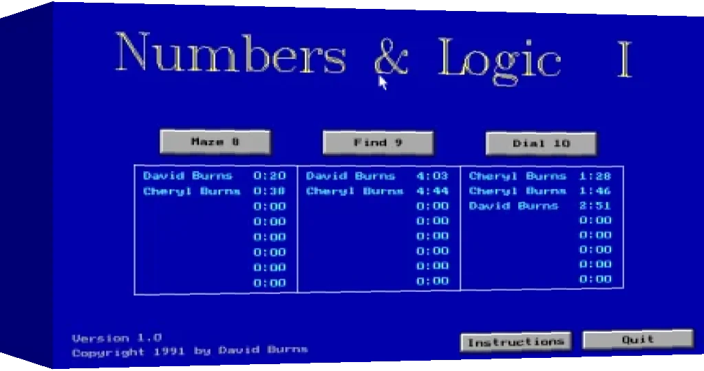Numbers & Logic I — box-3D (WOR)