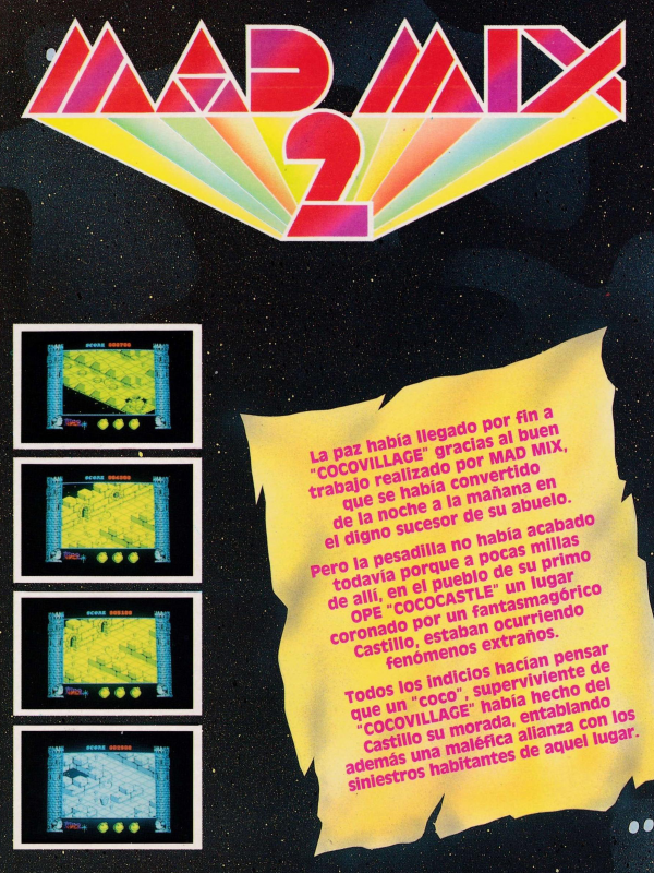 Mad Mix 2 - En El Castillo De Los Fantasmas — box-2D-back (SP)