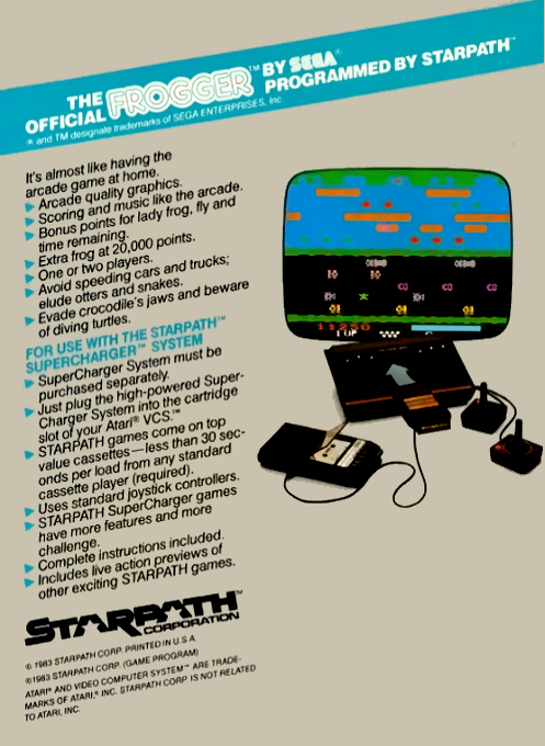 The Official Frogger — box-2D-back (US)